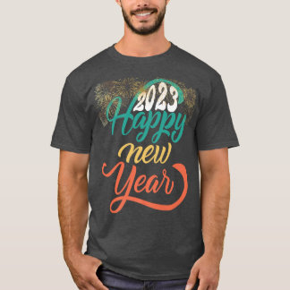 T-shirt Joyeux Nouvel An 2023 Nouvel An Soir Feu d'artific