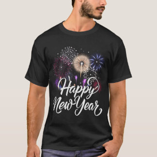 T-shirt Joyeux Nouvel An 2025 Feu D'artifice La Soirée Du 