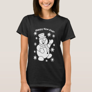 T-shirt Joyeux Nouvel An du Snowman