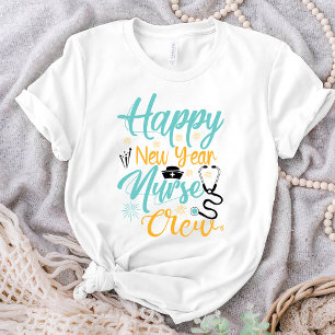 T-shirt Joyeux nouvel an infirmière équipage