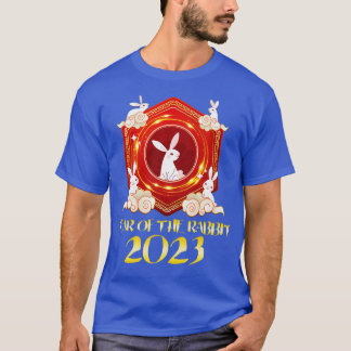 T-shirt Joyeux Nouvel An Lunaire 2023 Mignonne Rabbit