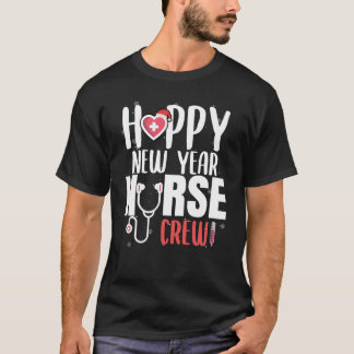 T-shirt Joyeux Nouvel An Nurse Crew Santas Favorite