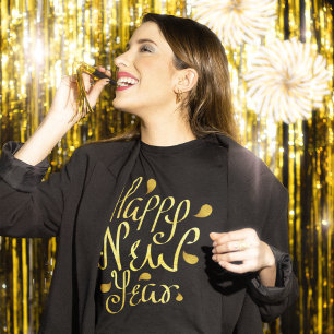 T-shirt Joyeux Nouvel An Or