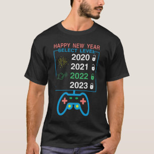 T-shirt Joyeux Nouvel An Select Niveau 2022 Gamers