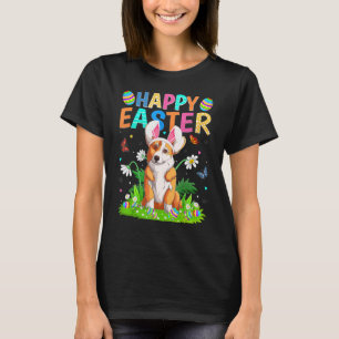 T-shirt Joyeux oeuf de lapin de Pâques Funny Chien de Corg