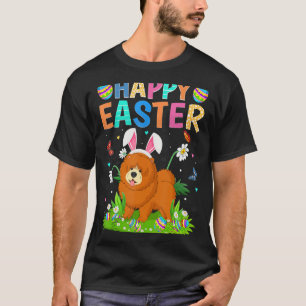 T-shirt Joyeux oeuf de lapin de Pâques Funny Chow Chien de