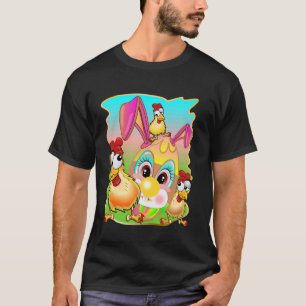 T-SHIRT JOYEUX ŒUF DE PÂQUES POULE ŒUFS MOINS CHERS