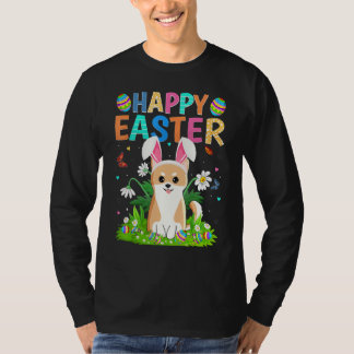 T-shirt Joyeux Oeuf Lapin de Pâques Funny Akita Inu Chien