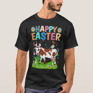 T-shirt Joyeux oeuf lapin de Pâques Funny Bovins dimanche