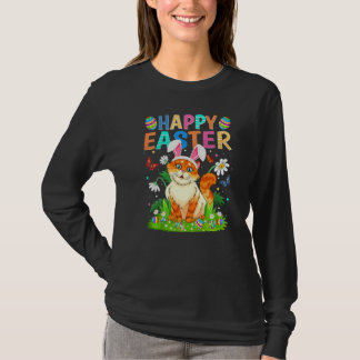 T-shirt Joyeux oeuf lapin de Pâques Funny Chat dimanche de