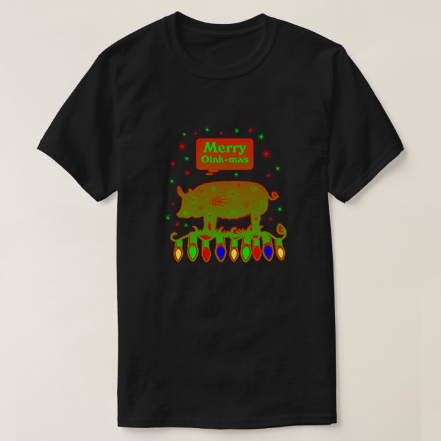 T-shirt Joyeux Oink-Mas (Design devant)