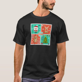 T-shirt Joyeux pain d'épices brillant sapin de Noël mignon