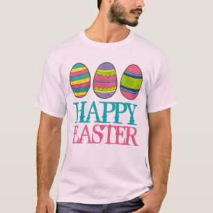 T-shirt Joyeux Panier de Pâques Paintes Oeufs de chasse au