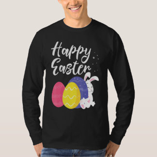 T-shirt Joyeux Panier d'oeufs de lapin de Pâques 1