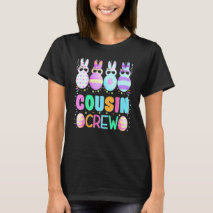T-shirt Joyeux Pâques Cousin Crew Bunny Oeufs Chasse Pâque