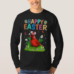 T-shirt Joyeux Pâques drôle Cardinal du Nord Bird Pâques S