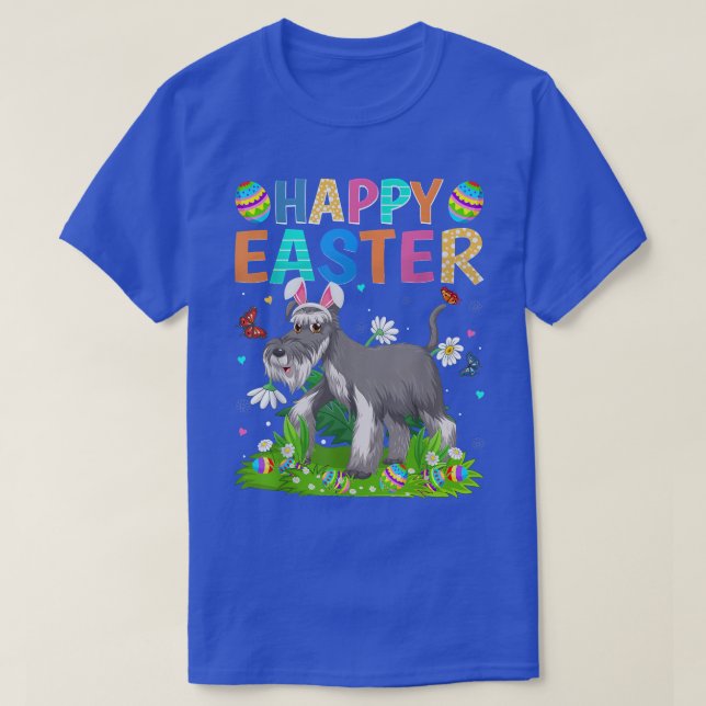 T-shirt Joyeux Pâques Funny Wire pour Terrier Chien Pâques (Design devant)