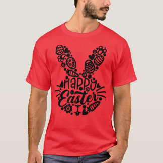 T-shirt Joyeux Pâques, Lapin Visage Hommes Femmes Enfants