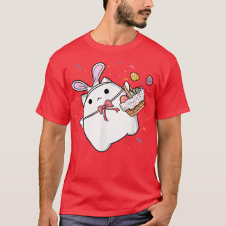 T-shirt Joyeux Pâques mignonne lapin oeufs de chat panier 