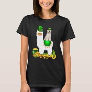 T-shirt Joyeux Patrick S Day Leprechaun Bearded Collie Rid