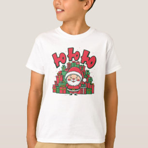 T-shirt Joyeux Père Noël de dessin animé Noël