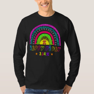 T-shirt Joyeux Pi Day Mathématique Maître Leopard Rain