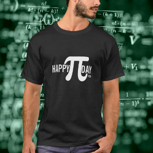 T-shirt Joyeux Pi Day personnalisé avec année et symbole P