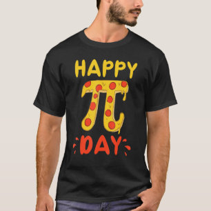 T-shirt Joyeux Pi Day Pie Day Pizza Mathématiques Pi Symbo