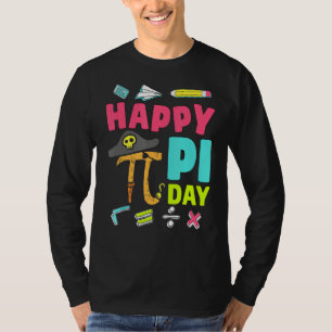 T-shirt Joyeux Pi Day Pirate Math Enseignant Enfant Garçon
