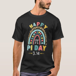 T-shirt Joyeux Pi Jour 3 14 Mathématique Maître Leopard