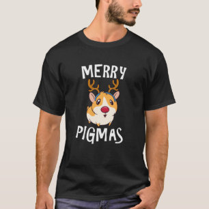 T-shirt Joyeux Pigmas Drôle Guinée Pig Xmas Pyjama