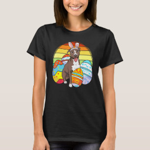 T-shirt Joyeux Pitbull de Pâques Terrier OEufs de Pâques A