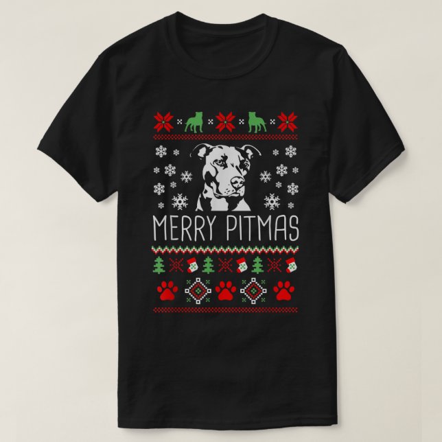 T-shirt Joyeux Pitmas Funny Xmas Funny Pajama pour Amoureu (Design devant)