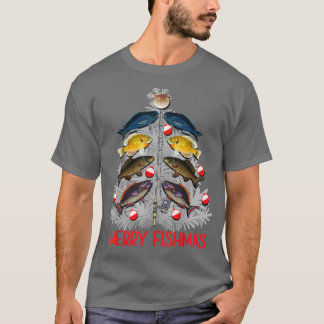 T-shirt Joyeux POISSON Noël Arbre de Noël Amoureux de la p