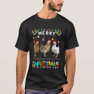 T-shirt Joyeux Poulet Père Noël
