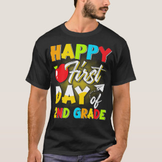 T-shirt Joyeux Premier Jour De 1Ème Année De Retour À L'Éc