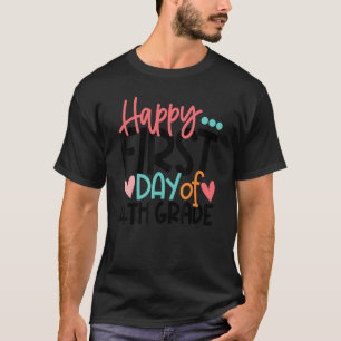T-shirt Joyeux Premier Jour De 4E Année Enseignant Enfants