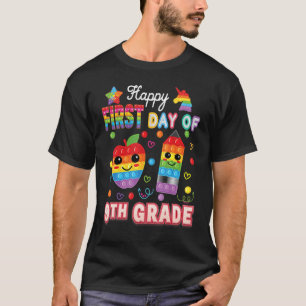 T-shirt Joyeux Premier Jour De 9e Année Jouet Fidget Enfan