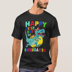 T-shirt Joyeux Premier Jour De La Maternelle Rex Retour À
