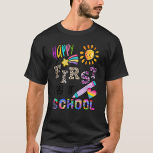 T-shirt Joyeux Premier Jour De L'École Clipart Pour Enseig