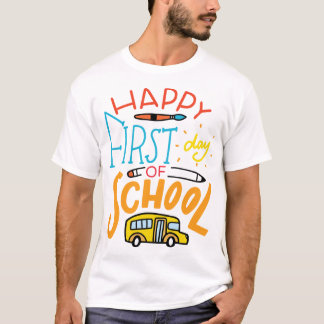 T-shirt Joyeux premier jour de l'école Enseignants Étudian
