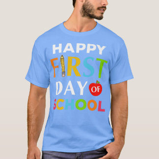 T-shirt Joyeux Premier Jour De L'École Premier Jour De L'É