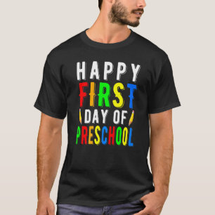 T-shirt Joyeux Premier Jour De Maternelle Conception Mater