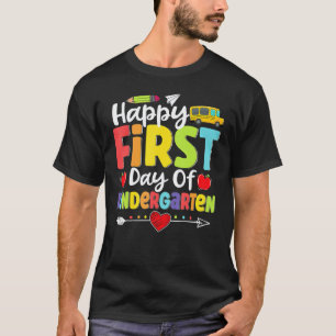 T-shirt Joyeux premier jour de maternelle Enseignant Élève