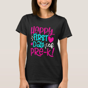 T-shirt Joyeux Premier Jour De Pré k Enseignants Femmes Ét