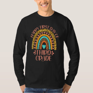 T-shirt Joyeux Premier Jour De Troisième Année 3ème Année 