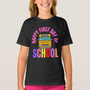 T-shirt Joyeux Premier Jour D'École, Bienvenue Retour T-sh