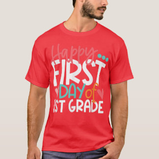 T-shirt Joyeux premier jour d'école de première année pour