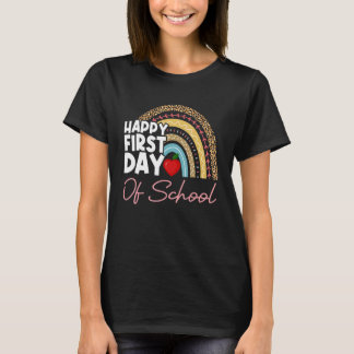 T-shirt Joyeux premier jour d'école enseignant élève diplo
