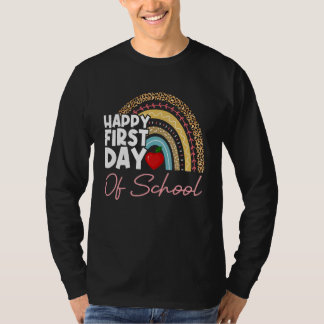T-shirt Joyeux premier jour d'école enseignant élève diplo